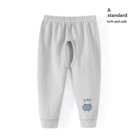 Pantalones de Algodón Puro con Abertura Frontal para Bebé Niño - Image 8