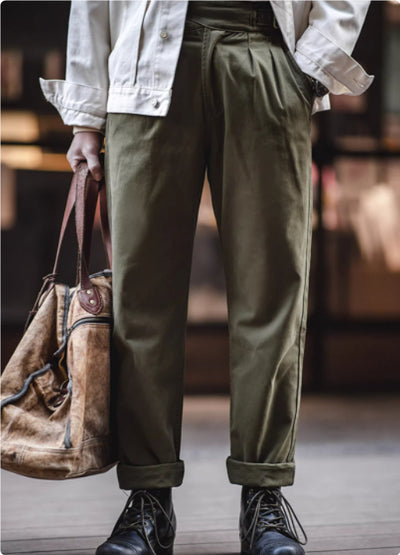 Pantalones Cargo Retro de Cintura Alta y Corte Recto para Hombre - Image 23