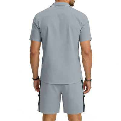 Conjunto de Dos Piezas: Camisa Manga Corta y Shorts con Cordón - Image 25