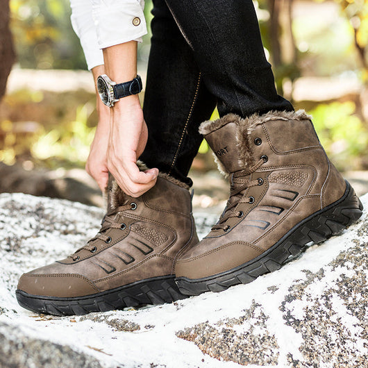 Botas Altas de Algodón para Hombre - Calidez y Comodidad Extrema - Image 11
