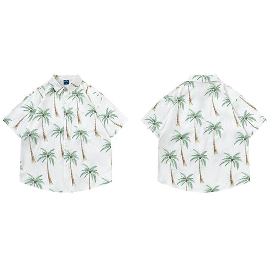 Camisa Hawaiana Suelta de Manga Corta para Hombre - Image 9