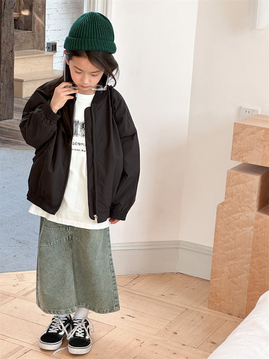 Chaqueta Infantil con Bordado de Letras - Abrigo de Moda para Niños - Image 21