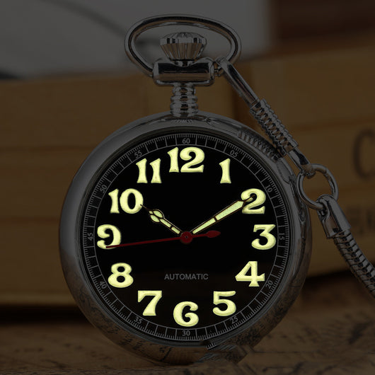 Reloj de Bolsillo Retro Digital Luminoso con Cadena Serpiente - Image 4