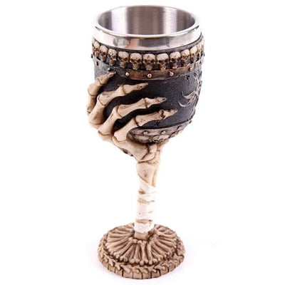 Cáliz Decorativo con Calavera - Copas de Vino Góticas para el Hogar - Image 3