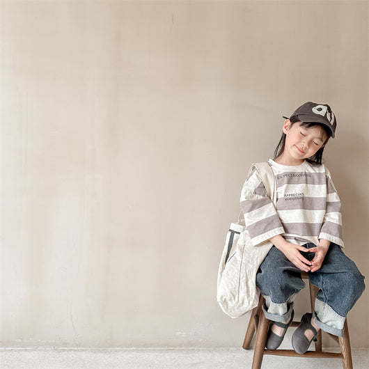 Camiseta Larga Infantil Estilo Coreano para Niños y Niñas - Colección Otoño - Image 13