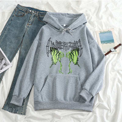Sudadera Gótica Harajuku Mariposas Calavera - Image 3