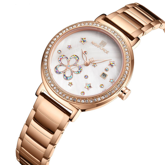 Reloj de Pulsera Floral Acero Inoxidable para Mujer - Image 5