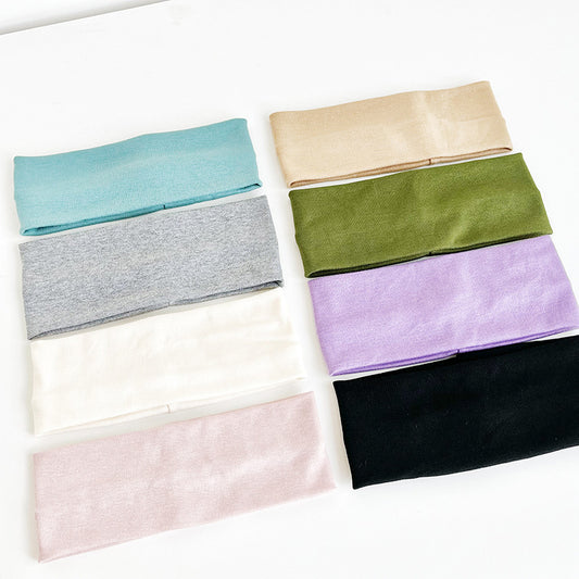 Banda Elástica Tejida de Color Liso para Deporte y Estilo