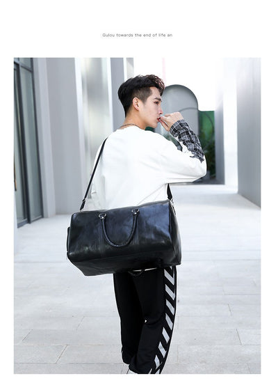 Bolsa Deportiva Retro de Gran Capacidad para Viajes Cortos y Gimnasio - Image 8