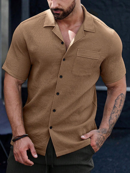 Camisa Semiformal Transpirable Antiarrugas para Hombre - Image 9