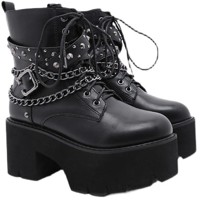Botas Martin Plataforma con Tacón Grueso para Mujer - Image 6