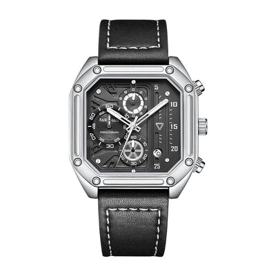 Reloj de Cuarzo Multifuncional con Esfera Cuadrada para Hombre - Image 6