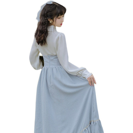 Conjunto Dos Piezas Rejuvenecedor: Blusa Elegante + Falda Media - Image 13