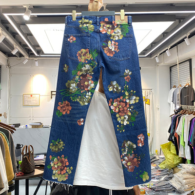 Jeans de Verano con Diseño Floral Dibujado a Mano - Image 5