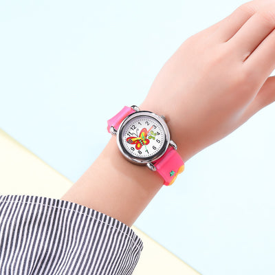 Reloj Infantil Mariposa Colorida con Movimiento de Cuarzo - Image 5