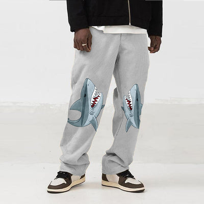 Pantalones Casuales Rectos Estampados Moda Europea y Americana - Image 10