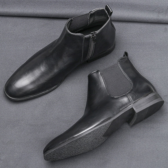 Botas Chelsea Talla Grande para Hombre - Diseño Clásico en Madera Natural