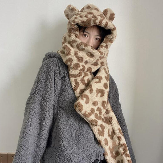 Gorro Cálido con Bufanda Integrada y Protección de Oídos - Image 19