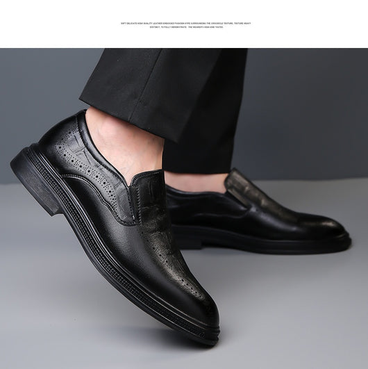 Zapatos de Cuero Puntiagudos Estilo Británico para Hombre - Image 19