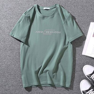 Camiseta de Algodón para Hombre Talla Grande - Cuello Redondo Manga Corta - Image 9