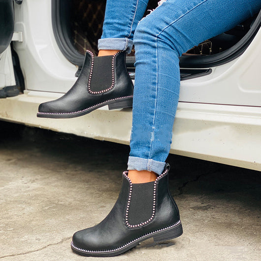 Botas Martin para Mujer con Suela Gruesa y Perlas - Image 9