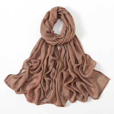 Pañuelo Modal Rayon Malayo Indonesio Colores Sólidos Transpirable - Image 20