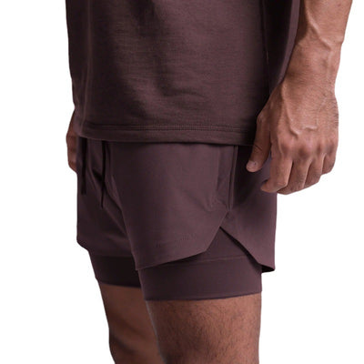 Shorts Deportivos Casual con Doble Capa y Diseño Superpuesto - Image 5