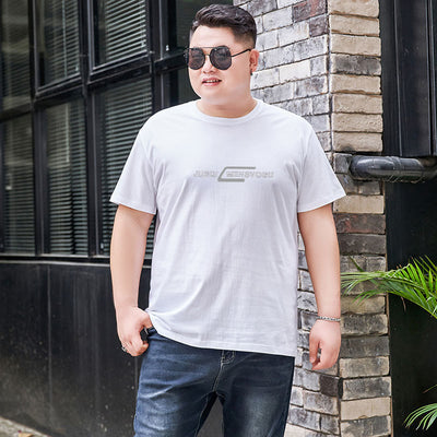 Camiseta de Algodón para Hombre Talla Grande - Cuello Redondo Manga Corta - Image 5