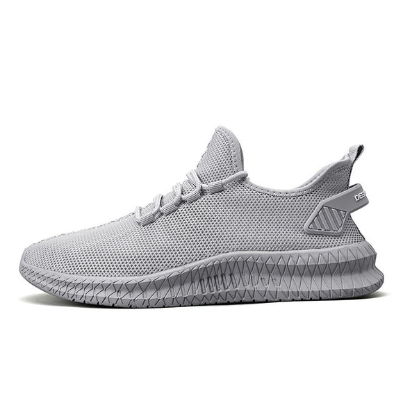 Tênis Esportivo Branco em Mesh - Conforto Respirável para Verão e Outono