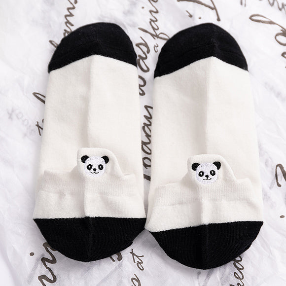 Calcetines de Algodón Bordados Transpirables para Hombre