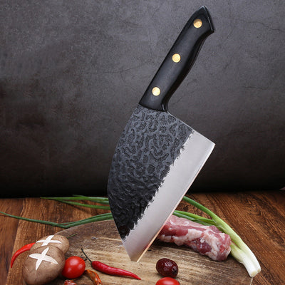 Cuchillos de Cocina Forjados Estilo Retro para Carnes y Vegetales en Acero Inoxidable