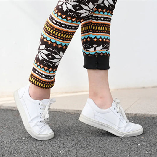 Leggings Térmicos Copo de Nieve con Lana de Cordero - Cintura Alta Elástica - Image 13