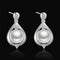 Plateado Plated Jewelry Creative Pearl Set Set Plateado Ear studs