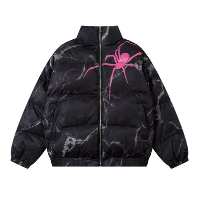 Chaqueta Suelta Estampada de Algodón Hip Hop para Pareja