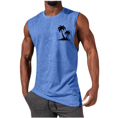 Camiseta Deportiva sin Mangas Hombre Suelta Verano - Image 8