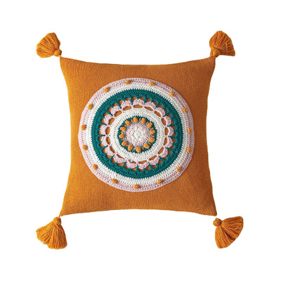 Funda de Cojín Tejida con Borlas para Sofá - Image 18