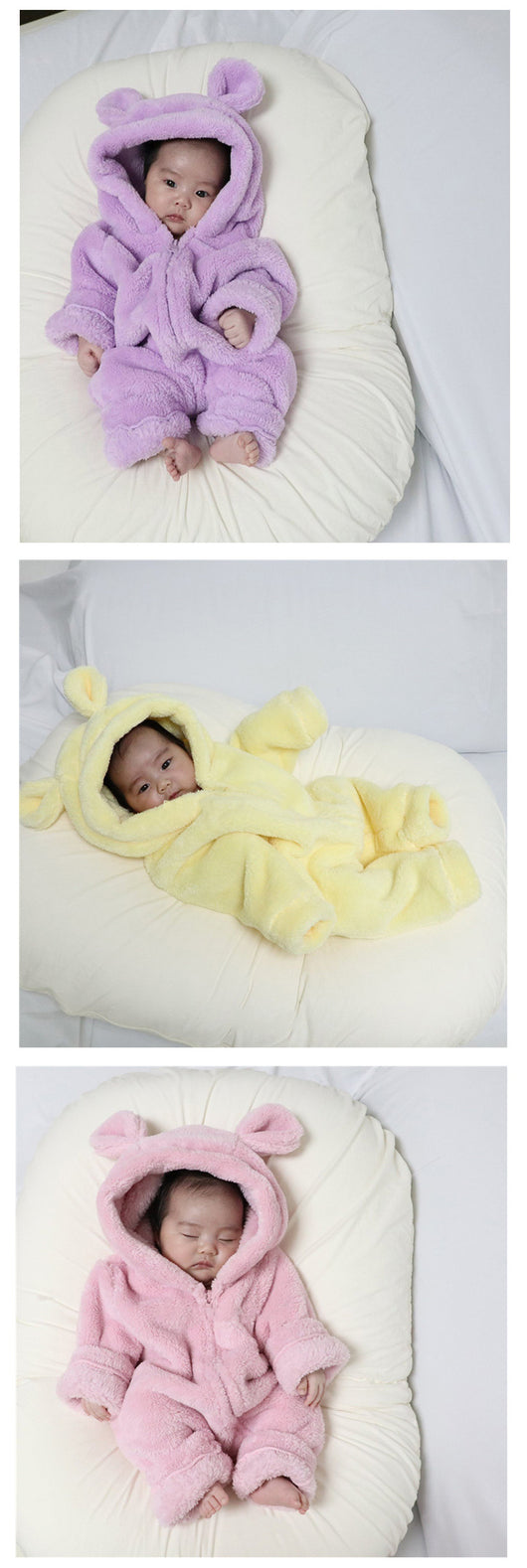 Pijama Enterizo Cálido con Capucha para Bebé - Image 21