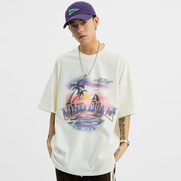 Camiseta Urbana con Estampa Paisaje Metropolitano