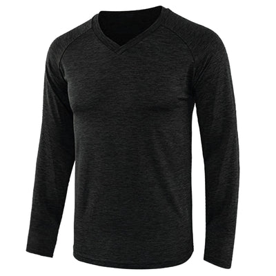 Camiseta Raglan de Manga Larga en Color Sólido para Hombre - Image 3