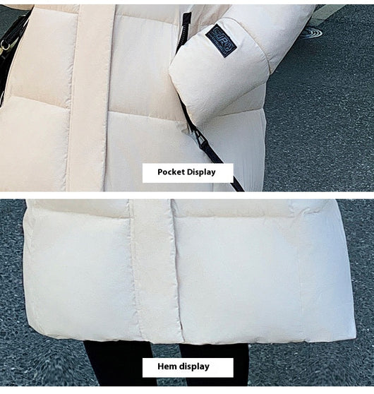 Chaqueta Acolchada de Algodón Grueso - Estilo Coreano Impermeable al Frío - Image 14
