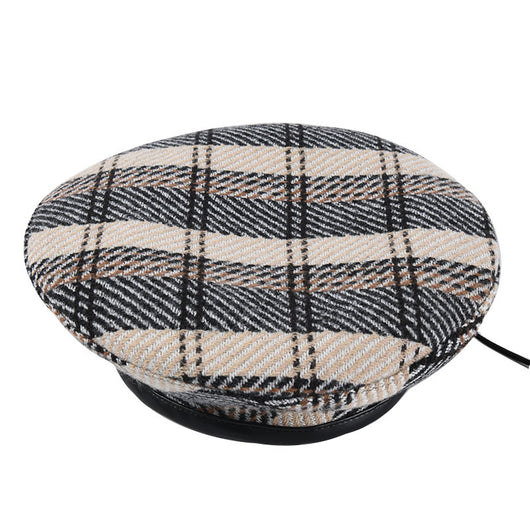 Boina Cuadriculada Retro Japonesa para Mujer - Image 8