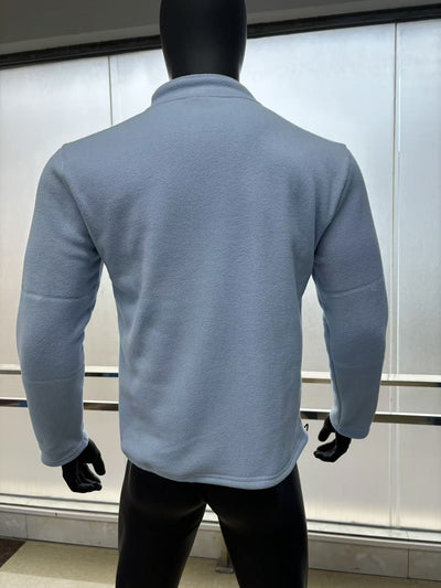 Suéter Casual de Cuello Alto con Cierre Frontal para Hombre - Otoño Invierno - Image 10
