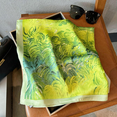 Pañuelo Floral de Seda Artificial para Mujer - Image 84