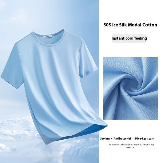 Playera Modal Ice Silk de Manga Corta para Hombre - Tecnología Refrescante - Image 14