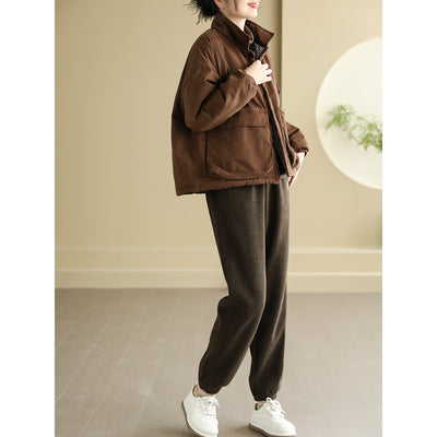 Abrigo Acolchado Talla Grande para Mujer con Bolsillos - Calidez y Comodidad - Image 5
