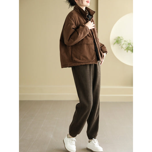 Abrigo Acolchado Talla Grande para Mujer con Bolsillos - Calidez y Comodidad - Image 5