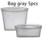 Bolsa Gris, 5 Piezas