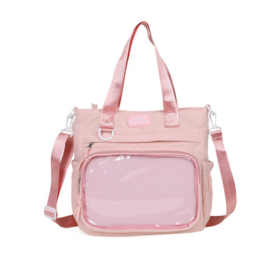 Bolsa Crossbody Transparente de Gran Capacidad Estilo Japonés para Estudiantes - Image 10