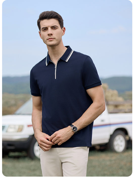 Polo Casual de Manga Corta con Cuello para Hombre - Image 13