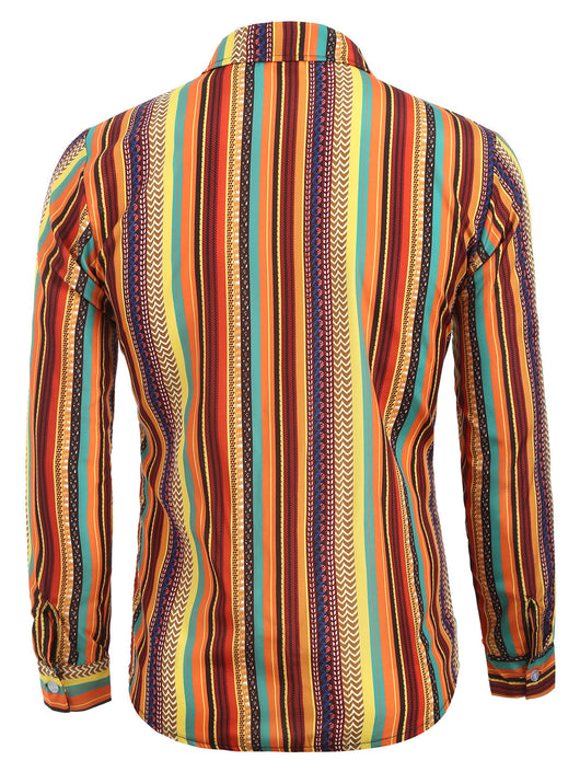Camisa de Manga Larga con Estampado Digital - Casual y Versátil - Image 5